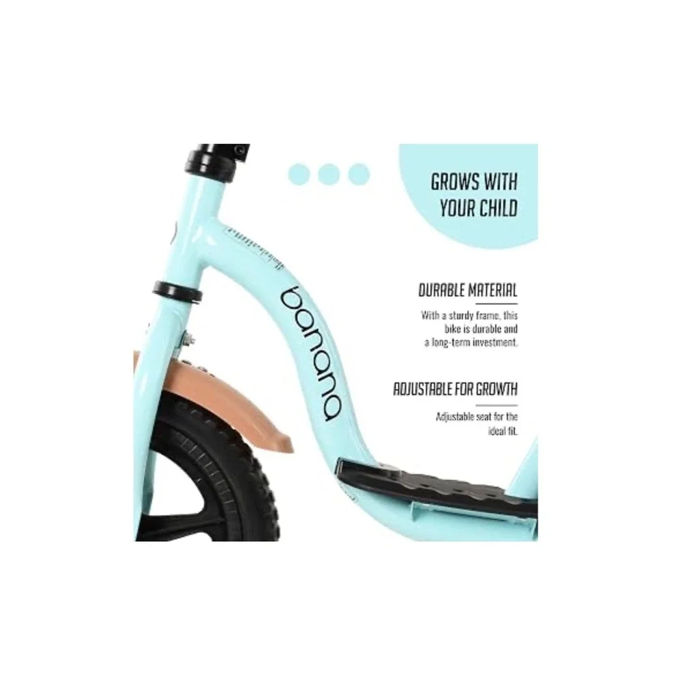 Banana Bike 2 in 1 Kids Balance Bike Scooter Hybrid Powder Blue Toddler  NIB